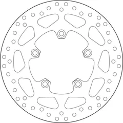 BREMBO Serie Oro Bremsscheibe starr - 68B407H5 für Triumph TIGER1200, TIGER1200EXPLORER, TROPHY1215SE