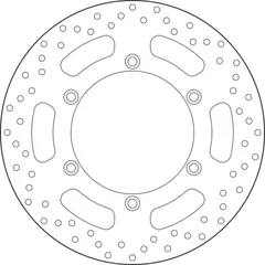 BREMBO Serie Oro Bremsscheibe starr - 68B407K2 für Triumph BONNEVILLE800, BONNEVILLE800AMERICA, SCRAMBLER865