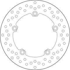 BREMBO Serie Oro Bremsscheibe starr - 68B407L0 für Yamaha MT-07, MT-09, TENERE700