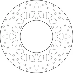 BREMBO Serie Oro Bremsscheibe starr - 68B407L1 für Yamaha SR400, XJ600N