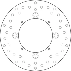 BREMBO Serie Oro Bremsscheibe starr - 68B407M0 für Honda CBR250R, CBR300R