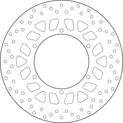 BREMBO Serie Oro Bremsscheibe starr - 68B407M4 für Yamaha WR125