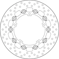 BREMBO Serie Oro Bremsscheibe schwimmend - 78B40837 für Yamaha MT-07, TENERE700, TRACER700