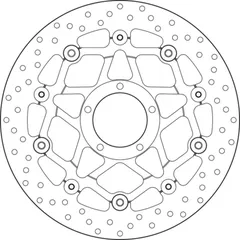 BREMBO Serie Oro Bremsscheibe schwimmend - 78B40886 für Ducati 848STREETFIGHTER
