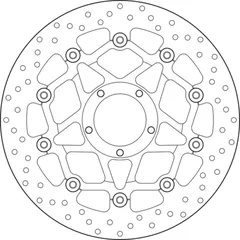 BREMBO Serie Oro Bremsscheibe schwimmend - 78B408A4 für Ducati 1200MONSTER, 1260MULTISTRADA, XDIAVEL
