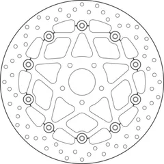 BREMBO Serie Oro Bremsscheibe schwimmend - 78B408B0 für KTM 690DUKE