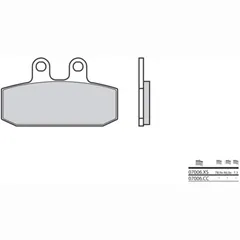 BREMBO Scooter Sintermetall Bremsbeläge - 07006XS für Aprilia, Derbi, Malaguti