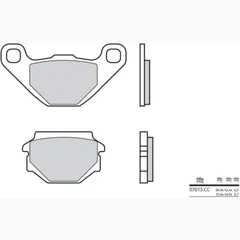 BREMBO Scooter Carbon Keramik Bremsbeläge - 07015CC