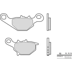 BREMBO Scooter Carbon Keramik Bremsbeläge - 07036CC für Suzuki AN150BURGMAN, TR50STREETMAGIC, UC125EPICURO
