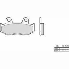 BREMBO Scooter Sintermetall Bremsbeläge - 07038XS für Honda CH125SPACY, PS125, PS150