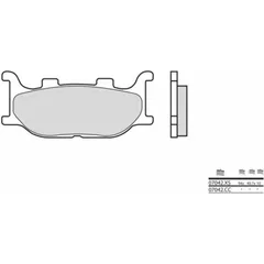 BREMBO Scooter Sintermetall Bremsbeläge - 07042XS für Yamaha, Italjet, MBK
