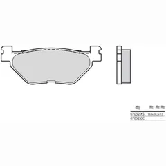 BREMBO Scooter Sintermetall Bremsbeläge - 07052XS für Yamaha T-MAX530