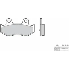 BREMBO Scooter Sintermetall Bremsbeläge - 07055XS für Suzuki AN250BURGMAN