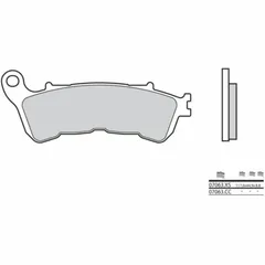 BREMBO Scooter Sintermetall Bremsbeläge - 07063XS für Honda FES125S-WING, FES150S-WING, NSS300FORZA Suzuki UH125BURGMAN, UH200BURGMAN, UX125SIXTEEN