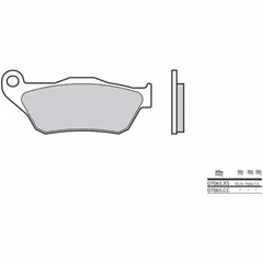 BREMBO Scooter Sintermetall Bremsbeläge - 07065XS für Yamaha X-MAX125, X-MAX250 MBK SKYCRUISER125