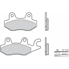 BREMBO Scooter Sintermetall Bremsbeläge - 07071XS für Suzuki AN400BURGMAN, UH125BURGMAN Kymco PEOPLE250