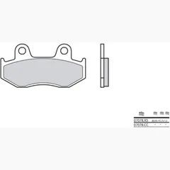 BREMBO Scooter Carbon Keramik Bremsbeläge - 07078CC für Honda CH125SPACY