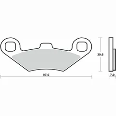 BREMBO Scooter Sintermetall Bremsbeläge - 07104XS für Peugeot METROPOLIS4004T, METROPOLISULTIMATE400