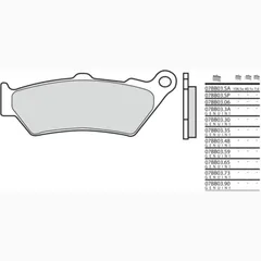 BREMBO Street Sintermetall Bremsbeläge - 07BB03LA für BMW, Honda, KTM