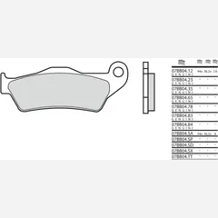 BREMBO Street Sintermetall Bremsbeläge - 07BB04LA für KTM, Aprilia, für: Royal Enfield