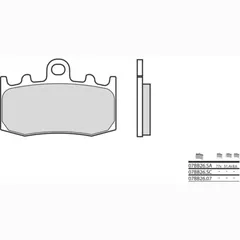 BREMBO Street Sintermetall Bremsbeläge - 07BB26LA für BMW HP2MEGAMOTO, K1200GT, K1200S