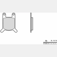 BREMBO Street Carbon Ceramic Brake pads - 07GR0101