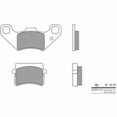 BREMBO Street Carbon Keramik Bremsbeläge - 07GR11CC