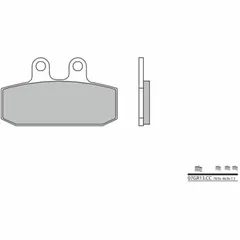 BREMBO Street Carbon Ceramic Brake pads - 07GR13CC for Aprilia, Gilera, Honda