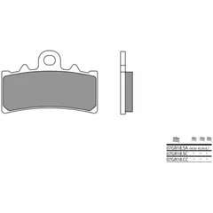 BREMBO Street Carbon Keramik Bremsbeläge - 07GR18CC für KTM 125DUKE, 390ADVENTURE, 390DUKE Husqvarna SVARTPILEN401, VITPILEN401