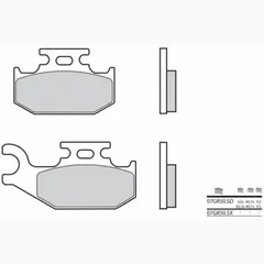 BREMBO Off-Road Sintermetall Bremsbeläge - 07GR50SD für CAN AM MAVERICK1000, MAVERICK1000R, OUTLANDER400