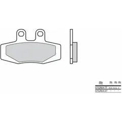 BREMBO Street Carbon Keramik Bremsbeläge - 07GR6407 für KTM 125GS, 125MX, 250GS