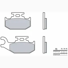 BREMBO Off-Road Sintermetall Bremsbeläge - 07GR74SD für Yamaha YFM700RAPTOR, YXR450RHINO