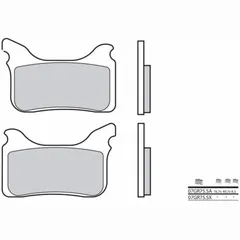 BREMBO Off-Road Sintermetall Bremsbeläge - 07GR75SX für KTM 450SMR, 525SMR, 560SMR Husaberg FS450, FS650