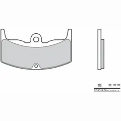 BREMBO Street Carbon Keramik Bremsbeläge - 07HO1406 für Honda CBX400F, CBX550F, CBX650E