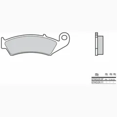 BREMBO Street Sintermetall Bremsbeläge - 07HO29SP für Honda RVF400, RVF750, VFR400R