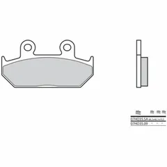 BREMBO Street Sintermetall Bremsbeläge - 07HO35SA für Honda GL1500GOLDWING, NX500DOMINATOR, VT600CSHADOW Cagiva CANYON500, CANYON900, ELEFANT750