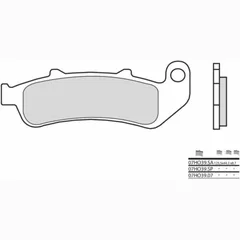 BREMBO Street Sintermetall Bremsbeläge - 07HO39SP für Honda CBR1000F