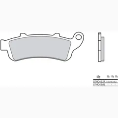 BREMBO Street Sintermetall Bremsbeläge - 07HO42LA für Honda CBR1100XX, GL1800BAGGER, GL1800GOLDWING Kawasaki VULCAN650