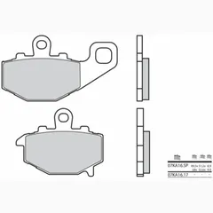 BREMBO Street Sintermetall Bremsbeläge - 07KA16SP für Kawasaki ER-6F, ER-6N, GPZ1100