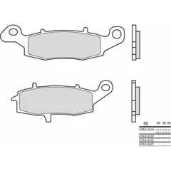 BREMBO Street Carbon Keramik Bremsbeläge - 07KA1807 für Kawasaki NINJA1000SX, W650 Suzuki RV125VANVAN