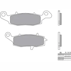 BREMBO Street Sintermetall Bremsbeläge - 07KA19LA für Kawasaki ER-6F, ER-6N, GPZ1100 Suzuki DL1000V-STROM, DL650V-STROM, DR800