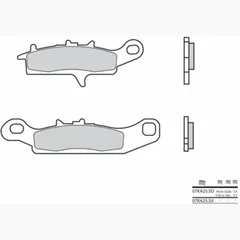 BREMBO Off-Road Sintermetall Bremsbeläge - 07KA25SX für Kawasaki KFX450, KVF700PRAIRIE