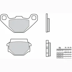 BREMBO Off-Road Sintermetall Bremsbeläge - 07KS04SD für TGB, KTM, Kawasaki