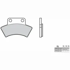 BREMBO Off-Road Sintermetall Bremsbeläge - 07PO03SD für Polaris 2502X4, 2504X4, 3002X4