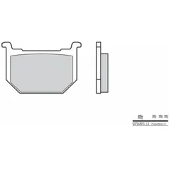 BREMBO Street Carbon Keramik Bremsbeläge - 07SU0312 für Suzuki GN250, GN400, GNX250