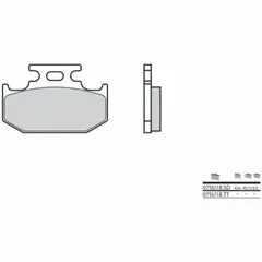 BREMBO Off-Road Sintermetall Bremsbeläge - 07SU18SD für Suzuki DR350, RM125, RM250 Yamaha WR400F, YZ125, YZ250