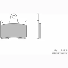 BREMBO Street Sintermetall Bremsbeläge - 07SU25SP für Suzuki GSF650BANDIT, GSX1400, GSX-R1000