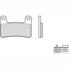 BREMBO Street Sintermetall Bremsbeläge - 07SU27LA für Suzuki DL1000V-STROM, GSX1300HAYABUSA, GSX-R1000 Kawasaki NINJA1000SX, NINJAH2SX, NINJAZX-10R