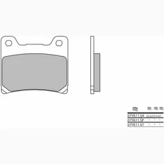 BREMBO Street Sintermetall Bremsbeläge - 07YA11SP für Yamaha BT1100BULLDOG, FJ1100, FJ1200