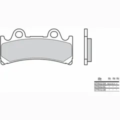BREMBO Street Sintermetall Bremsbeläge - 07YA32SA für Yamaha FZR1000, YZF750